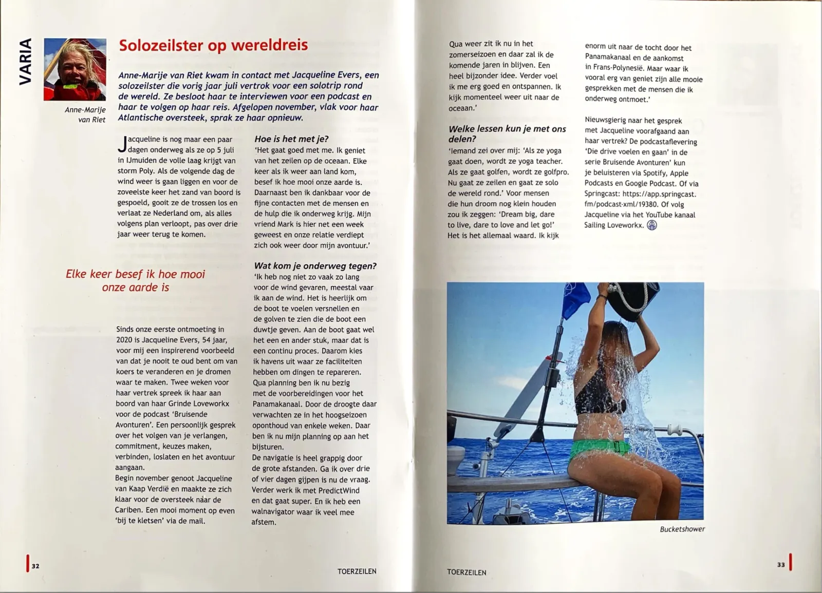 Toerzeilers artikel 1